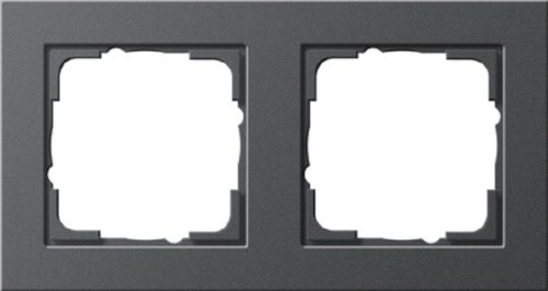 Рамка универсальная Gira E2 2-м. антрацит картинка